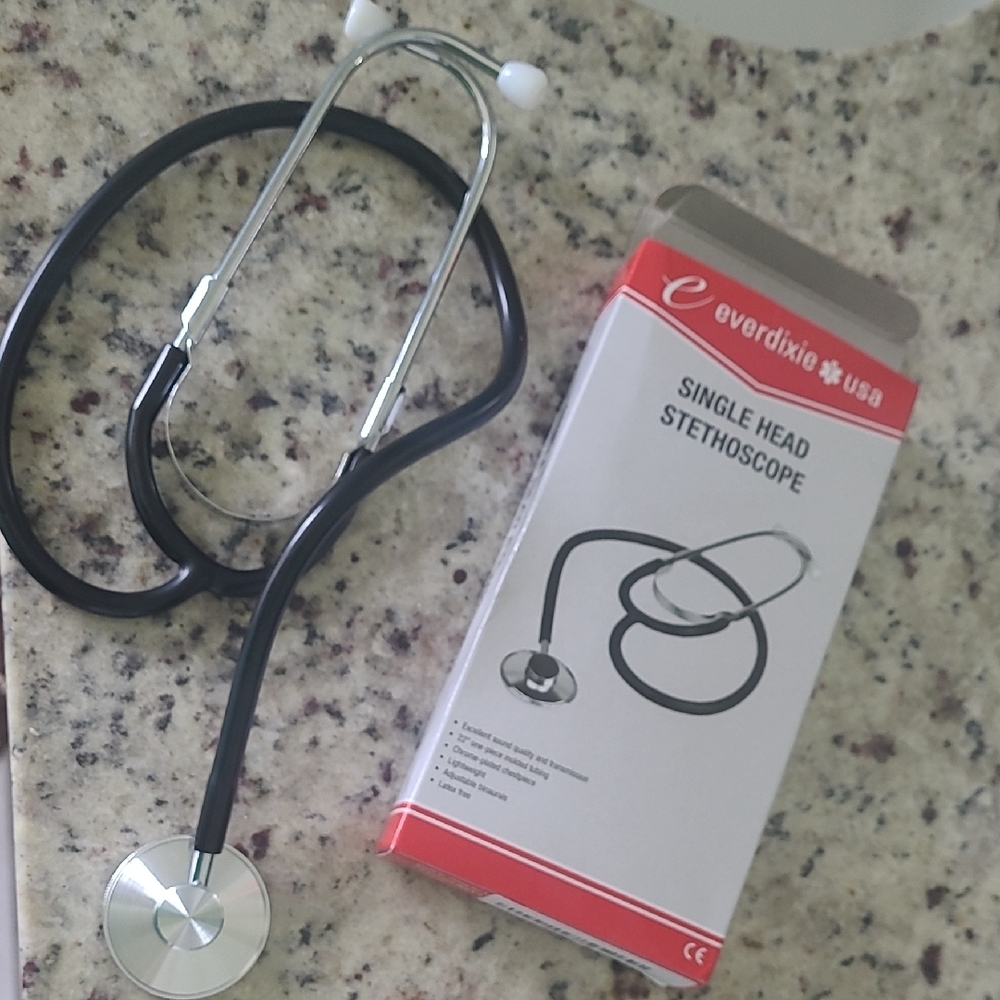 Black Single Head Stethoscope